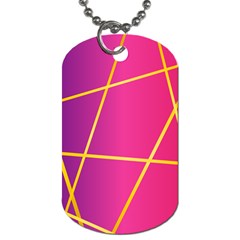 Golden Lines Dog Tag (two Sides) by designsbymallika