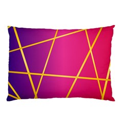 Golden Lines Pillow Case by designsbymallika