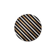 Metallic Stripes Pattern Golf Ball Marker (4 Pack) by designsbymallika