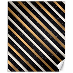 Metallic Stripes Pattern Canvas 16  X 20  by designsbymallika