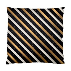 Metallic Stripes Pattern Standard Cushion Case (one Side) by designsbymallika