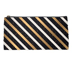 Metallic Stripes Pattern Pencil Cases by designsbymallika