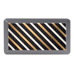 Metallic Stripes Pattern Memory Card Reader (mini) by designsbymallika