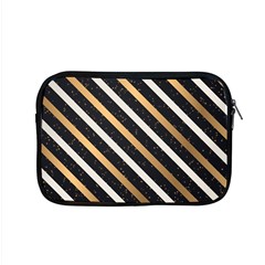 Metallic Stripes Pattern Apple Macbook Pro 15  Zipper Case by designsbymallika