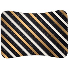 Metallic Stripes Pattern Velour Seat Head Rest Cushion by designsbymallika