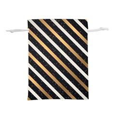 Metallic Stripes Pattern Lightweight Drawstring Pouch (m)