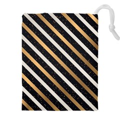 Metallic Stripes Pattern Drawstring Pouch (5xl)