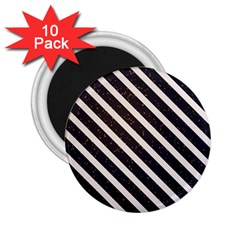 Silver Stripes Pattern 2 25  Magnets (10 Pack)  by designsbymallika