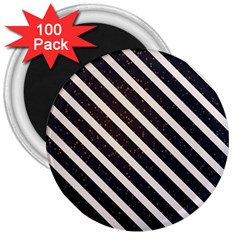 Silver Stripes Pattern 3  Magnets (100 Pack) by designsbymallika