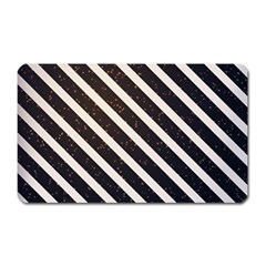 Silver Stripes Pattern Magnet (rectangular) by designsbymallika