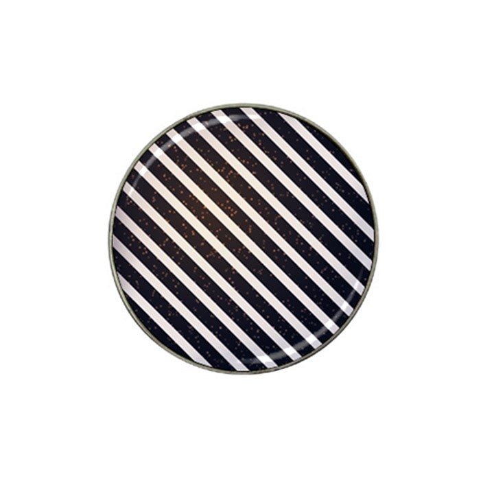 silver stripes pattern Hat Clip Ball Marker