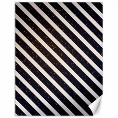 Silver Stripes Pattern Canvas 12  X 16  by designsbymallika