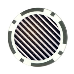 Silver Stripes Pattern Poker Chip Card Guard by designsbymallika