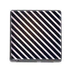 Silver Stripes Pattern Memory Card Reader (square 5 Slot) by designsbymallika