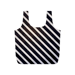 Silver Stripes Pattern Full Print Recycle Bag (s) by designsbymallika