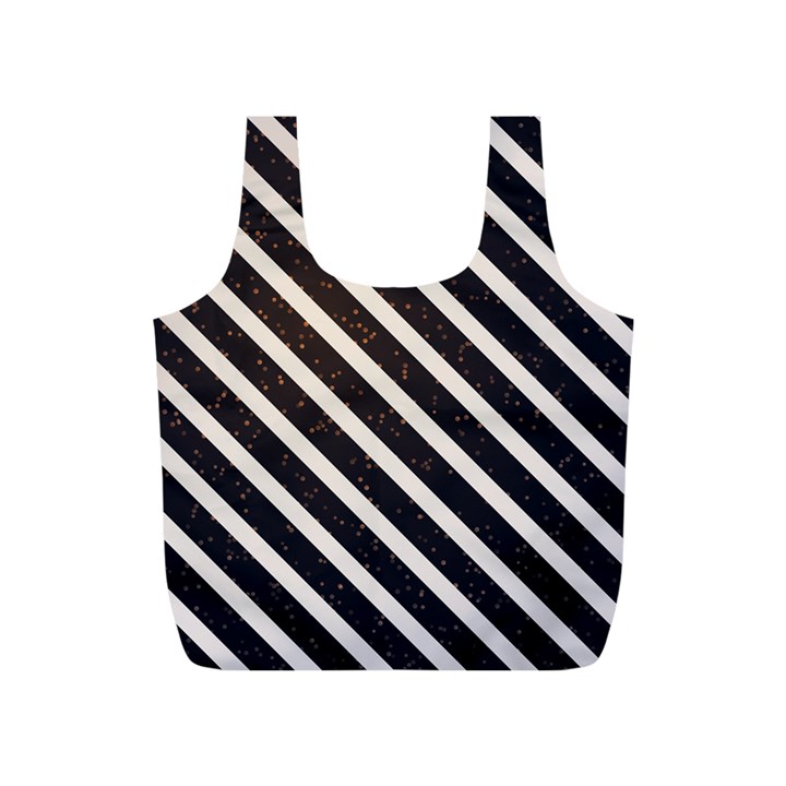 silver stripes pattern Full Print Recycle Bag (S)