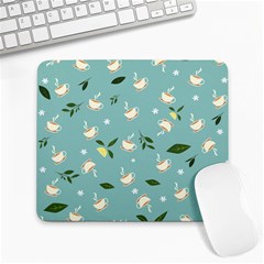 Tea Is Love Large Mousepads by designsbymallika