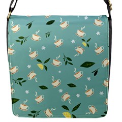 Tea Is Love Flap Closure Messenger Bag (s) by designsbymallika