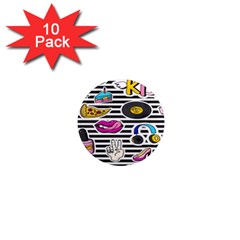 Disco Theme 1  Mini Magnet (10 Pack) 