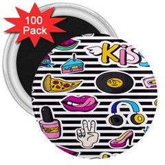 Disco Theme 3  Magnets (100 Pack) by designsbymallika