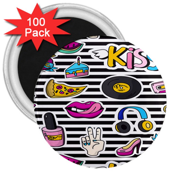 disco theme 3  Magnets (100 pack)