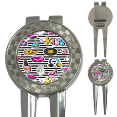 Disco Theme 3-in-1 Golf Divots by designsbymallika