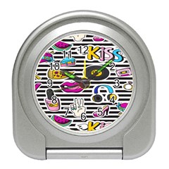 Disco Theme Travel Alarm Clock by designsbymallika