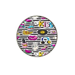 Disco Theme Hat Clip Ball Marker by designsbymallika