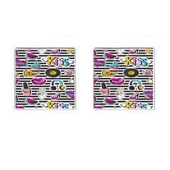 Disco Theme Cufflinks (square) by designsbymallika