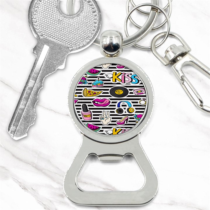 disco theme Bottle Opener Key Chain