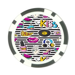 Disco Theme Poker Chip Card Guard (10 Pack) by designsbymallika