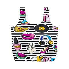 Disco Theme Full Print Recycle Bag (m) by designsbymallika