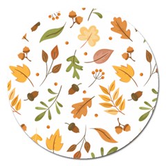 Autumn Love Magnet 5  (round) by designsbymallika