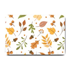 Autumn Love Small Doormat  by designsbymallika