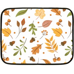 Autumn Love Fleece Blanket (mini) by designsbymallika