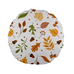 Autumn Love Standard 15  Premium Round Cushions by designsbymallika