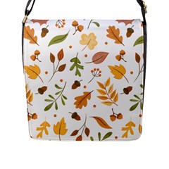 Autumn Love Flap Closure Messenger Bag (l) by designsbymallika