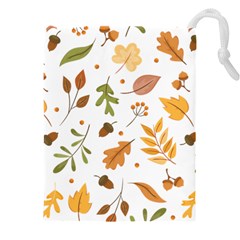 Autumn Love Drawstring Pouch (4xl) by designsbymallika