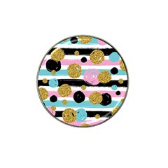 Stripes Pattern Hat Clip Ball Marker (4 Pack) by designsbymallika