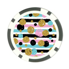 Stripes Pattern Poker Chip Card Guard by designsbymallika