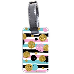 Stripes Pattern Luggage Tag (two Sides) by designsbymallika