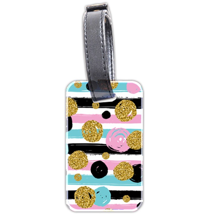 stripes pattern Luggage Tag (two sides)