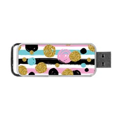 Stripes Pattern Portable Usb Flash (two Sides) by designsbymallika