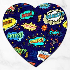 Bada Boom Pattern Jigsaw Puzzle (heart)