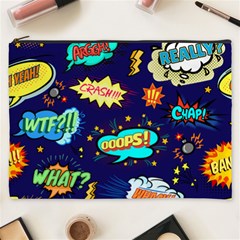 Bada Boom Pattern Cosmetic Bag (xxxl) by designsbymallika