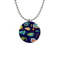 Bada Boom Pattern 1  Button Necklace by designsbymallika