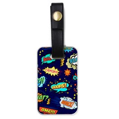 Bada Boom Pattern Luggage Tag (one Side) by designsbymallika