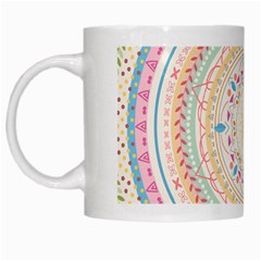 Mandala Pattern White Mugs by designsbymallika