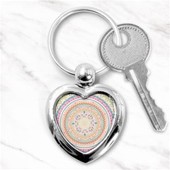 Mandala Pattern Key Chain (heart) by designsbymallika