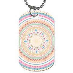 Mandala Pattern Dog Tag (two Sides) by designsbymallika